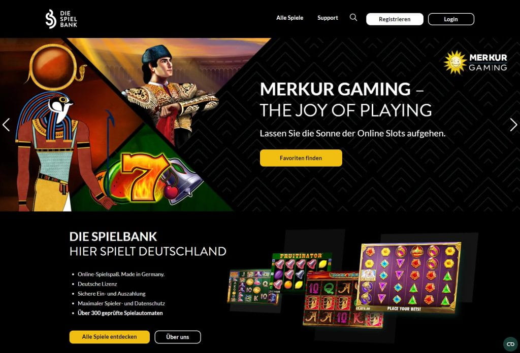 Die Spielbank Casino Webseite